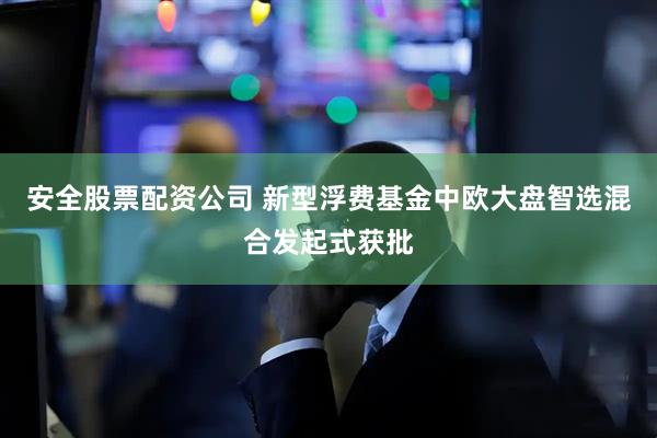 安全股票配资公司 新型浮费基金中欧大盘智选混合发起式获批