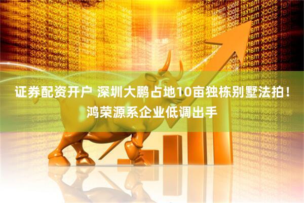 证券配资开户 深圳大鹏占地10亩独栋别墅法拍！鸿荣源系企业低调出手